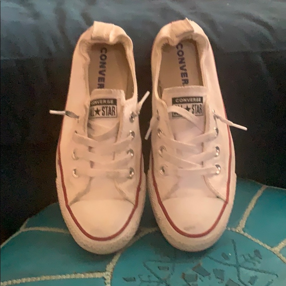 White slip on converse sz US7